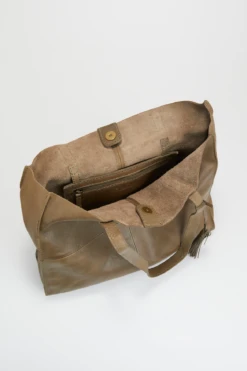 Alba Leather Unlined Tote Bag -Carry And Wande 3208929 3