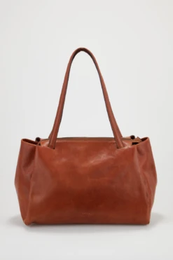 Ava Leather Work Tote Bag