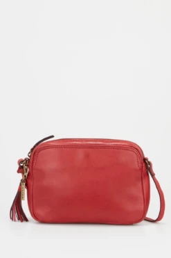 Alba Leather Camera Crossbody Bag