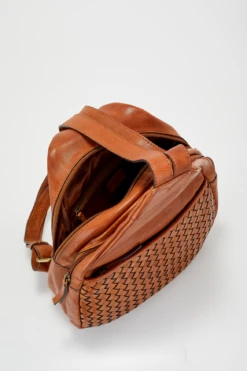 Palma Weave Leather Backpack -Carry And Wande 3210624 3