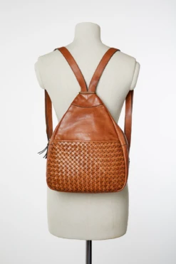 Palma Weave Leather Backpack -Carry And Wande 3210624 4