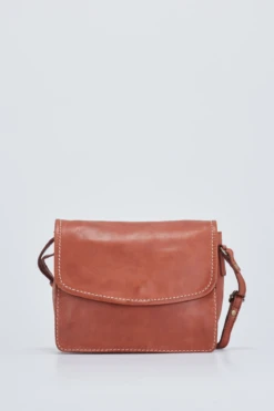 Gwen Leather Stitch Flapover Bag